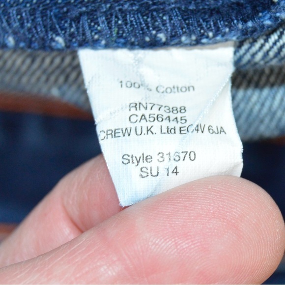 J. Crew Factory Men’s Urban Slim Jeans, Size 33x30 Style 31670 - Picture 7 of 8